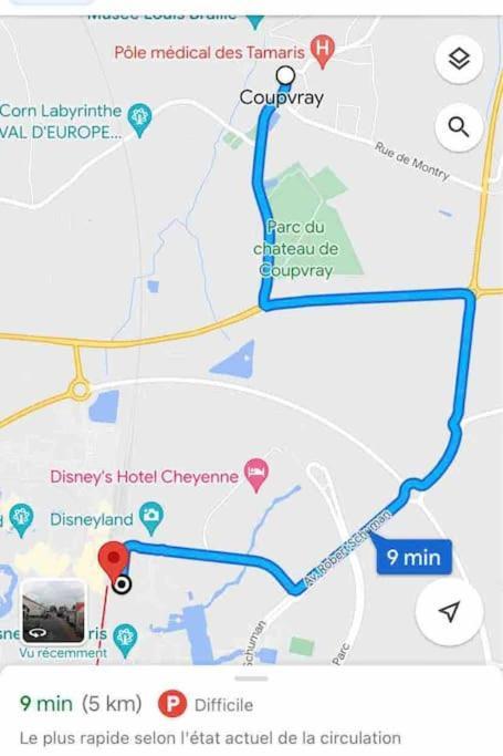 Duplex 6 Personnes Proche Disney A 5 Min En Voiture Coupvray Exteriör bild